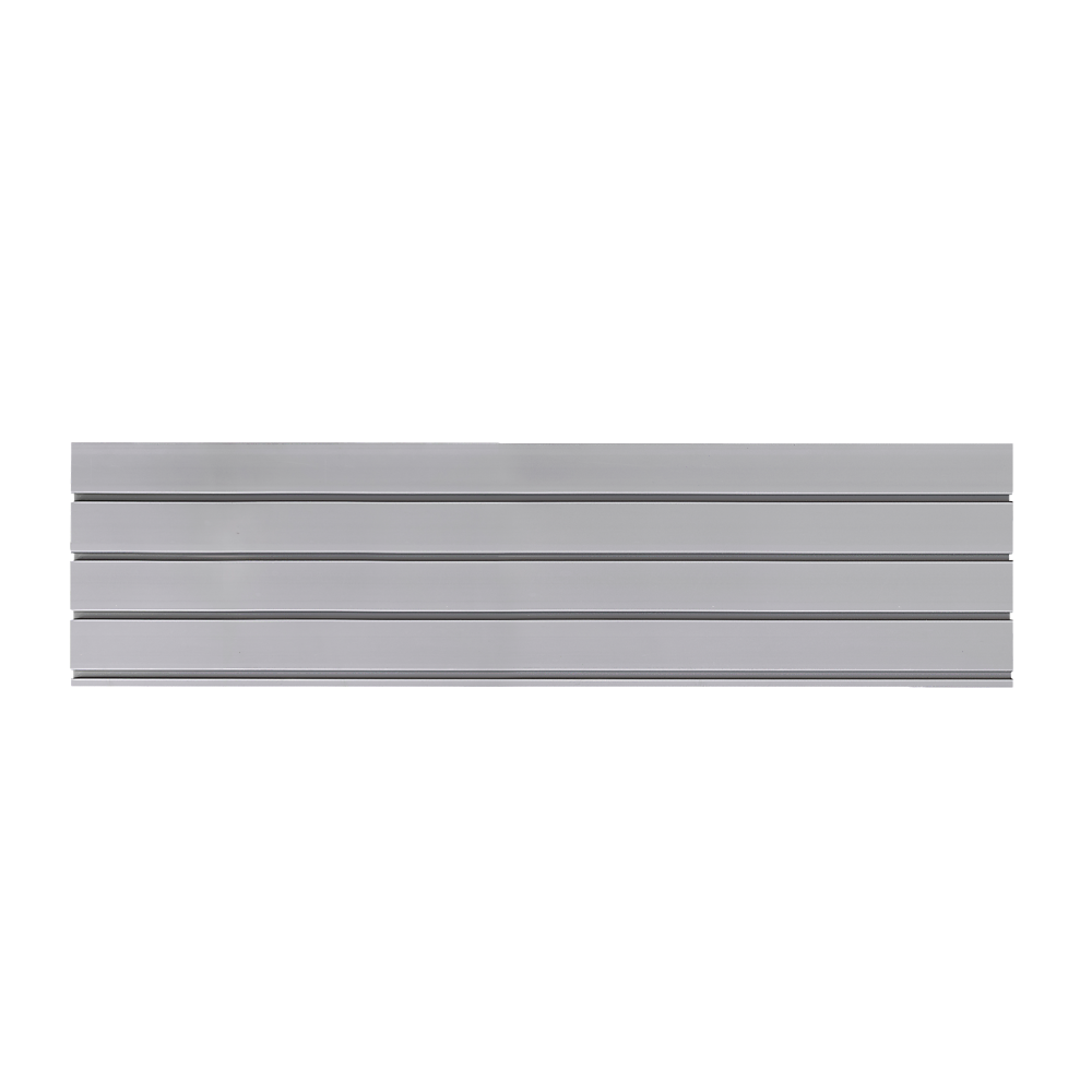 Slatwall Storage Pack of 6 Grey PVC Panels - Retail Display Garage Storage + Hooks