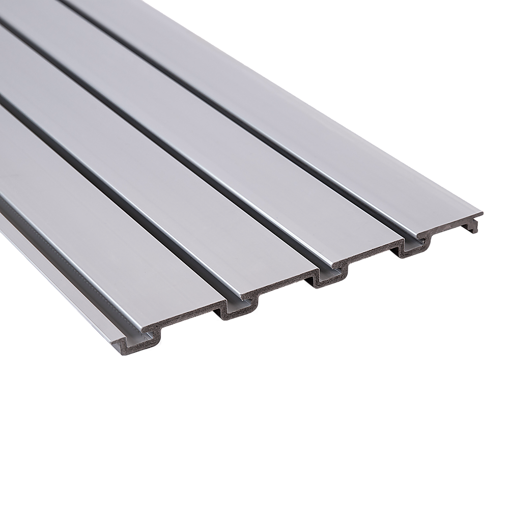 Slatwall Storage Pack of 6 Grey PVC Panels - Retail Display Garage Storage + Hooks