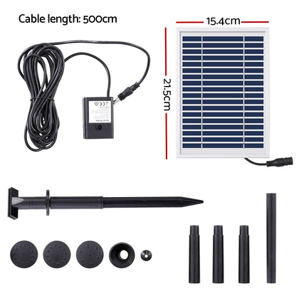 Solar Pond Pump Submersible Water Fountain Kit 4.4FT Gardeon