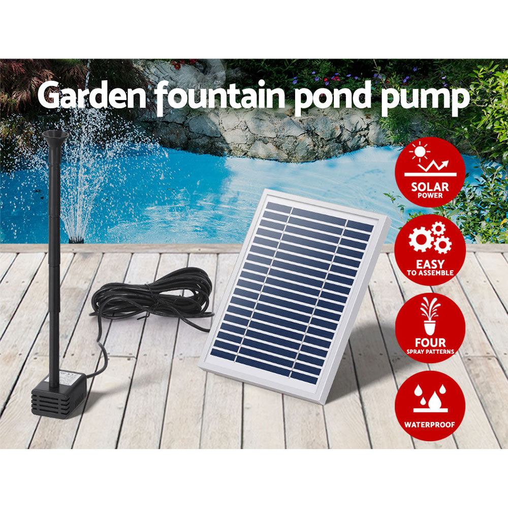 Solar Pond Pump Submersible Water Fountain Kit 4.4FT Gardeon