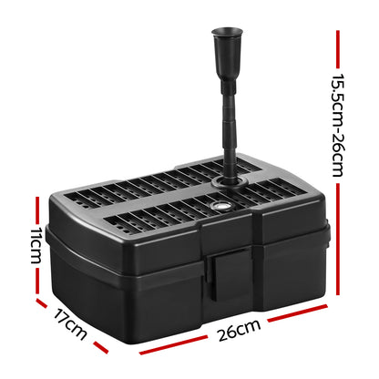 Solar Pond Pump with Filter Box 4.6FT Gardeon