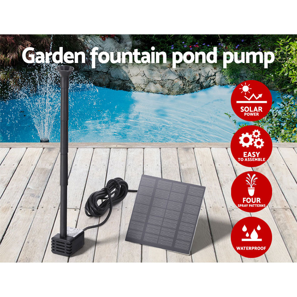 Solar Pond Pump Submersible Water Fountain Kit 2.6FT Gardeon