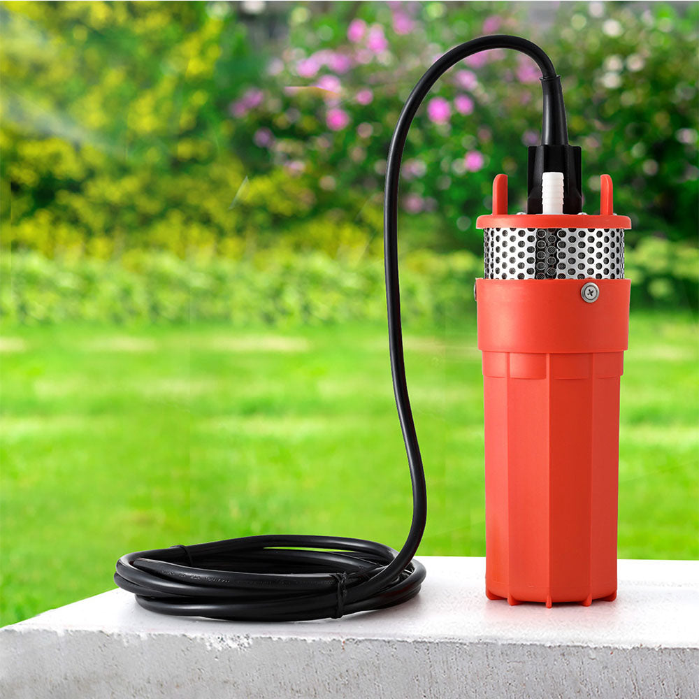 Giantz Submersible Solar Water Pump 24V 70M Head Deep Well Bore Self-priming