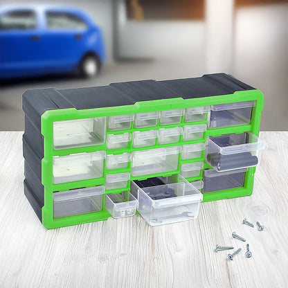 22 Multi Drawer Parts Storage Cabinet Unit Organiser Home Garage Tool Box