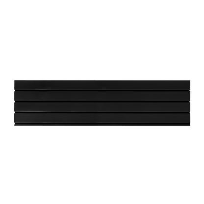Slatwall Storage Pack of 6 Black PVC Panels - Retail Display Garage Storage