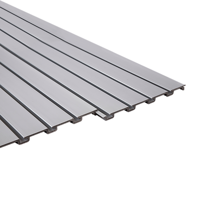 Slatwall Storage Pack of 6 Grey PVC Panels - Retail Display Garage Storage + Hooks