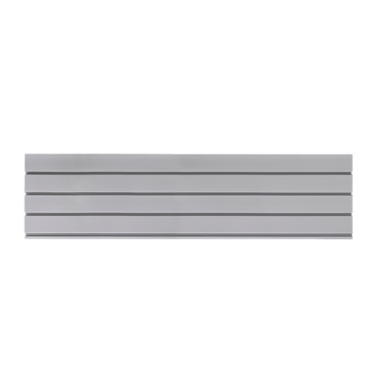 Slatwall Storage Pack of 6 Grey PVC Panels - Retail Display Garage Storage + Hooks