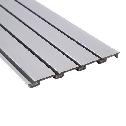 Slatwall Storage Pack of 6 Grey PVC Panels - Retail Display Garage Storage + Hooks